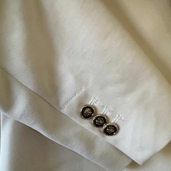 Zara Double Breasted Blazer - White - Picture 4 of 6